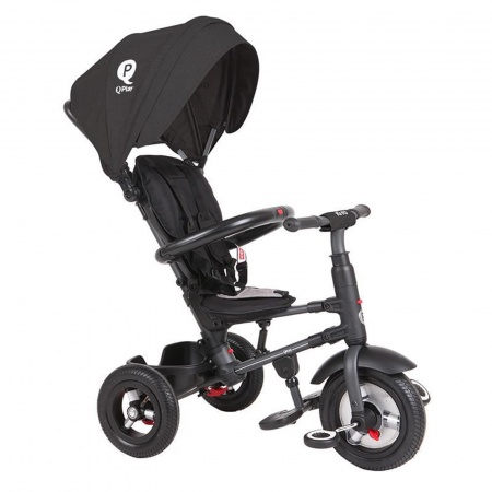 Tricicleta cu roti de cauciuc QPLAY Rito Rubber negru [5]