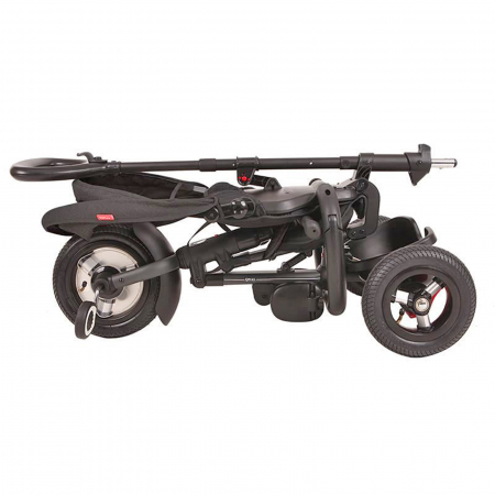 Tricicleta cu roti de cauciuc QPLAY Rito Rubber negru [9]