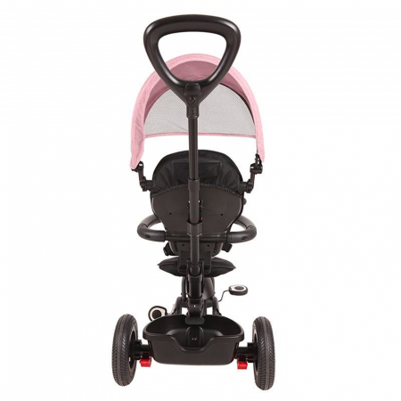 Tricicleta cu roti de cauciuc QPLAY Rito Rubber roz [7]