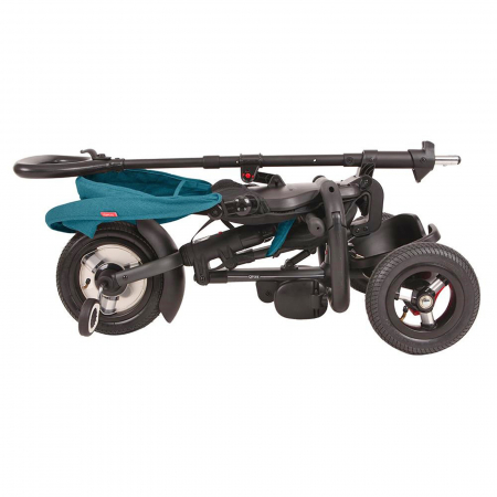 Tricicleta cu roti de cauciuc QPLAY Rito Rubber turcoaz [9]