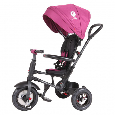 Tricicleta cu roti de cauciuc QPLAY Rito Rubber violet [1]