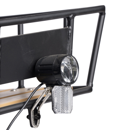 Tricicleta electrica 20" CARPAT E-Senior 20561E, cadru otel 16", frane disc/tambur, 7 viteze, autonomie 40-60 km, negru/galben [9]