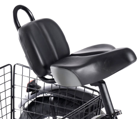 Tricicleta electrica 20" CARPAT E-Senior 20561E, cadru otel 16", frane disc/tambur, 7 viteze, autonomie 40-60 km, negru/galben [8]