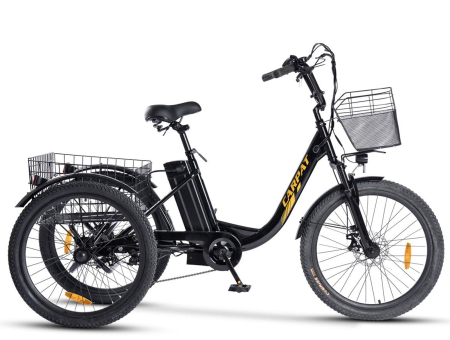 Tricicleta electrica 24" CARPAT E-Senior 24560E, cadru otel 16", frane disc/tambur, autonomie 40-60 km [1]