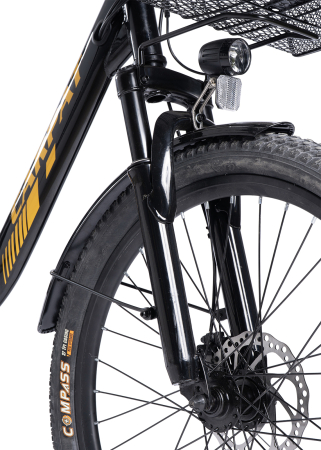 Tricicleta electrica 24" CARPAT E-Senior 24560E, cadru otel 16", frane disc/tambur, autonomie 40-60 km [4]