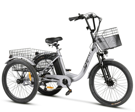 BICICLETE ELECTRICE - Tricicleta electrica 24" CARPAT E-Senior 24560E, cadru otel 16", frane disc/tambur, autonomie 40-60 km
