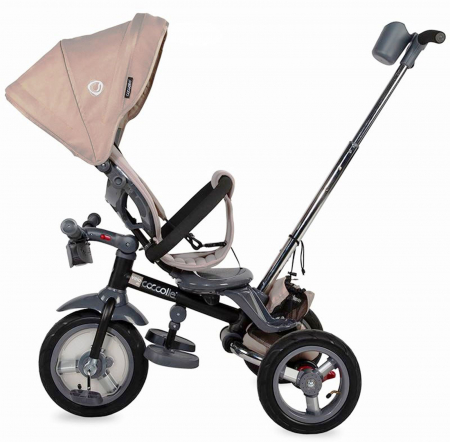 Tricicleta multifunctionala 4in1 cu sezut reversibil COCCOLLE Velo Air bej [4]