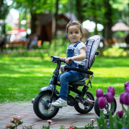 Tricicleta multifunctionala 4in1 cu sezut reversibil COCCOLLE Velo Air bej [11]