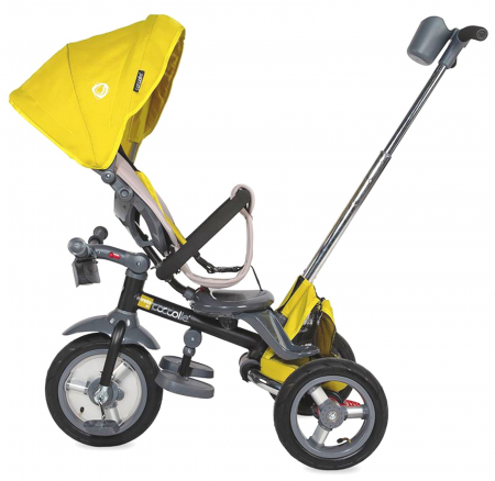 Tricicleta multifunctionala 4in1 cu sezut reversibil COCCOLLE Velo Air mustar [4]