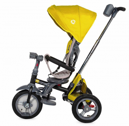 Tricicleta multifunctionala 4in1 cu sezut reversibil COCCOLLE Velo Air mustar [1]