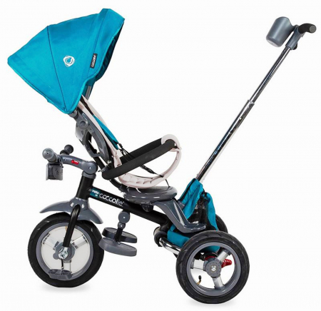 Tricicleta multifunctionala 4in1 cu sezut reversibil COCCOLLE Velo Air verde [4]