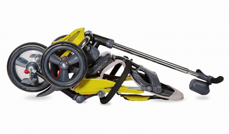 Tricicleta multifunctionala 4in1 cu sezut reversibil COCCOLLE Velo mustar [6]