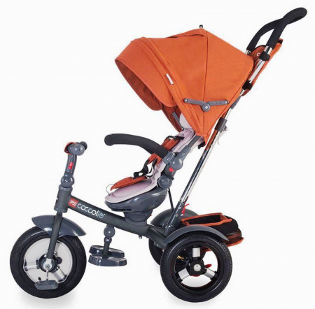 Tricicleta multifunctionala COCCOLLE Giro Plus caramiziu [5]