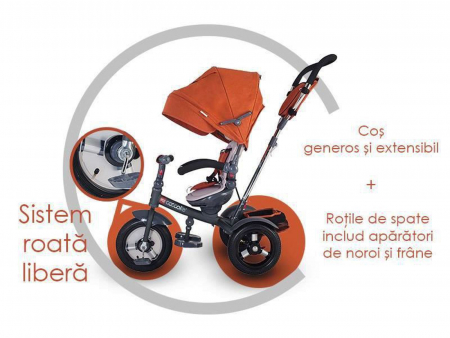 Tricicleta multifunctionala COCCOLLE Giro Plus rosu [11]