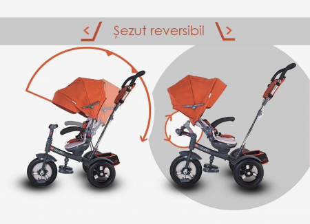 Tricicleta multifunctionala COCCOLLE Giro Plus rosu [9]