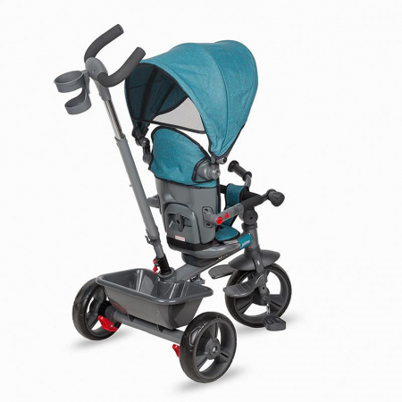 Tricicleta multifunctionala COCCOLLE Primo Turquoise tide [4]