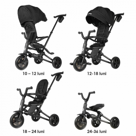 Tricicleta ultrapliabila Qplay Nova Niello Negru [23]