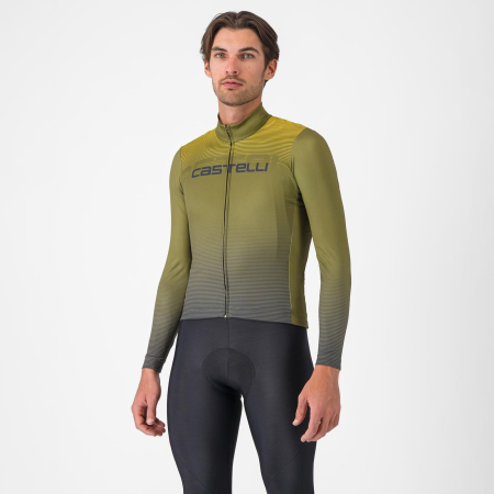 TRICOURI - Tricou ciclism cu maneca lunga CASTELLI Apice Thermal