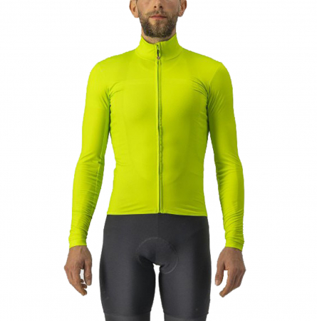Tricou maneca lunga CASTELLI Pro Thermal Mid LS, galben fluo, marime XL [0]