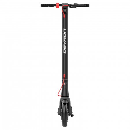 Trotineta electrica DEVRON Zerga X8, motor 350W, roata 10", acumulator 7.8Ah, negru/rosu [7]