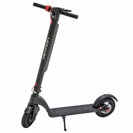 Trotineta electrica DEVRON Zerga X8, motor 350W, roata 10", acumulator 7.8Ah, negru/rosu [1]