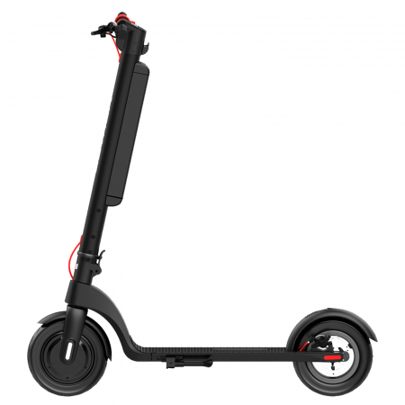 Trotineta electrica DEVRON Zerga X8, motor 350W, roata 10", acumulator 7.8Ah, negru/rosu [2]