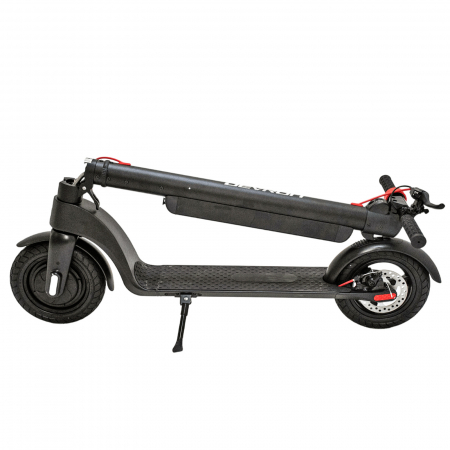 Trotineta electrica DEVRON Zerga X8, motor 350W, roata 10", acumulator 7.8Ah, negru/rosu [8]