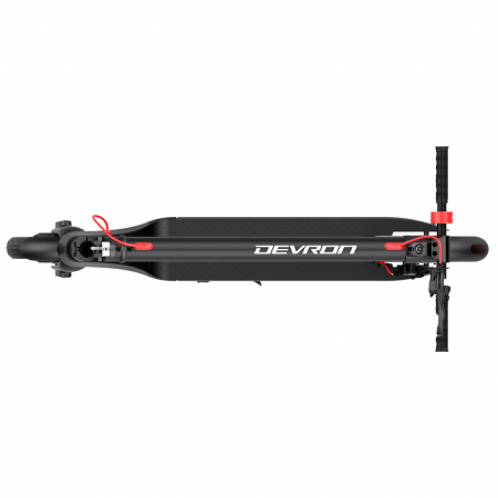 Trotineta electrica DEVRON Zerga X8, motor 350W, roata 10", acumulator 7.8Ah, negru/rosu [9]