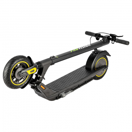 Trotineta electrica PROVISION S19, motor 300W, roata 10", acumulator 10.4Ah, negru/galben [12]