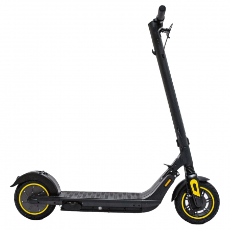 Trotineta electrica PROVISION S19, motor 300W, roata 10", acumulator 10.4Ah, negru/galben [4]