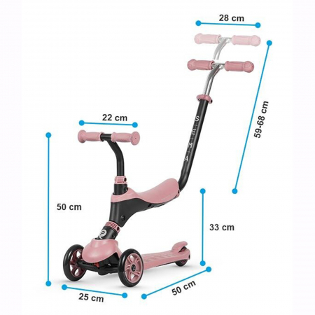 Trotineta multifunctionala 5in1 QPLAY Sema [7]
