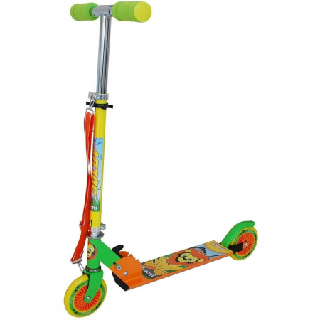 TROTINETE - Trotineta pliabila SULOV Buzz, roata 120 mm, albastru/portocaliu