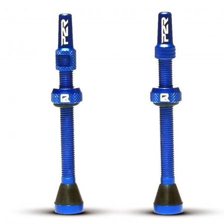 DhsBikeParts - Valva tubeless P2R FR-11C, aluminiu, lungime 60 mm, albastru