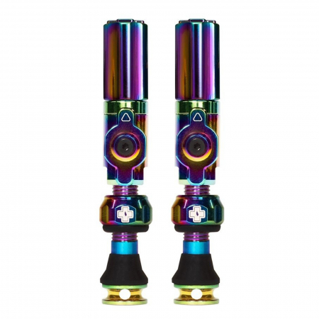 VALVE TUBELESS - Valve tubeless MUC-OFF Big Bore Hybrid, lungime 30 mm, iridescent