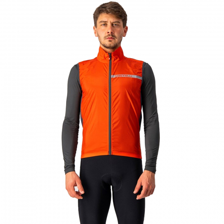 VESTE - Vesta CASTELLI Squadra Stretch, rosu/antracit, marime M