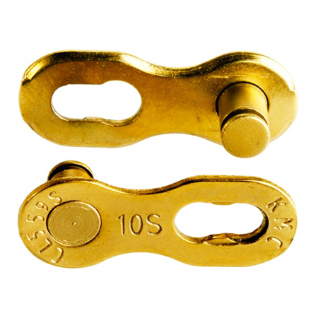 ZALE RAPIDE - Set 2 zale rapide KMC Missing Link 10R Ti-N gold, compatibile 10 viteze, aurii