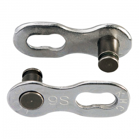 ZALE RAPIDE - Set 2 zale rapide KMC Missing Link 9R Silver, compatibile 9 viteze, argintii