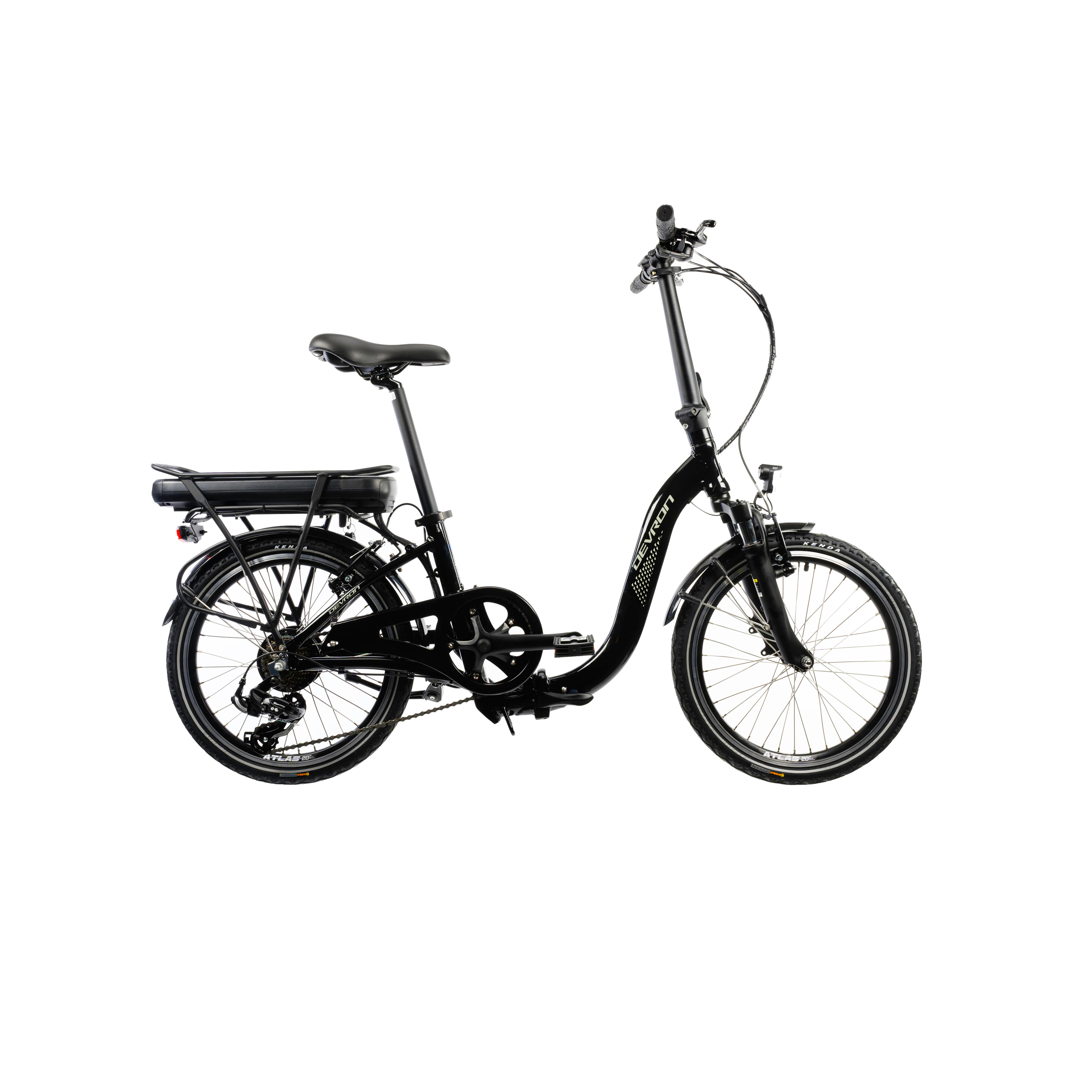 Bicicleta Electrica Pliabila Devron 20122 - 20 Inch, S, Negru [1]