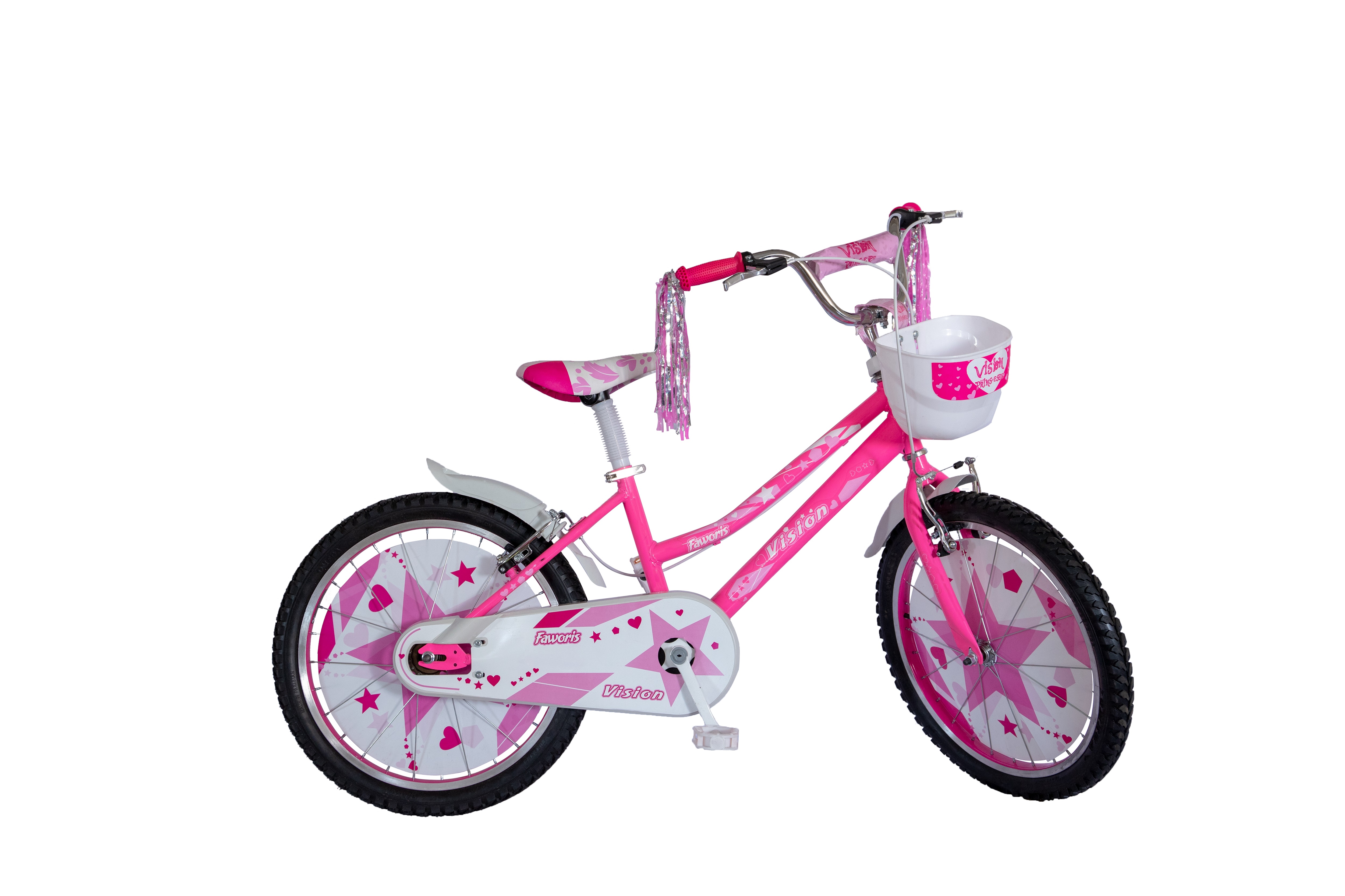 Bicicleta Copii Vision Faworis Culoare Roz/Alb Roata 20" Otel [1]