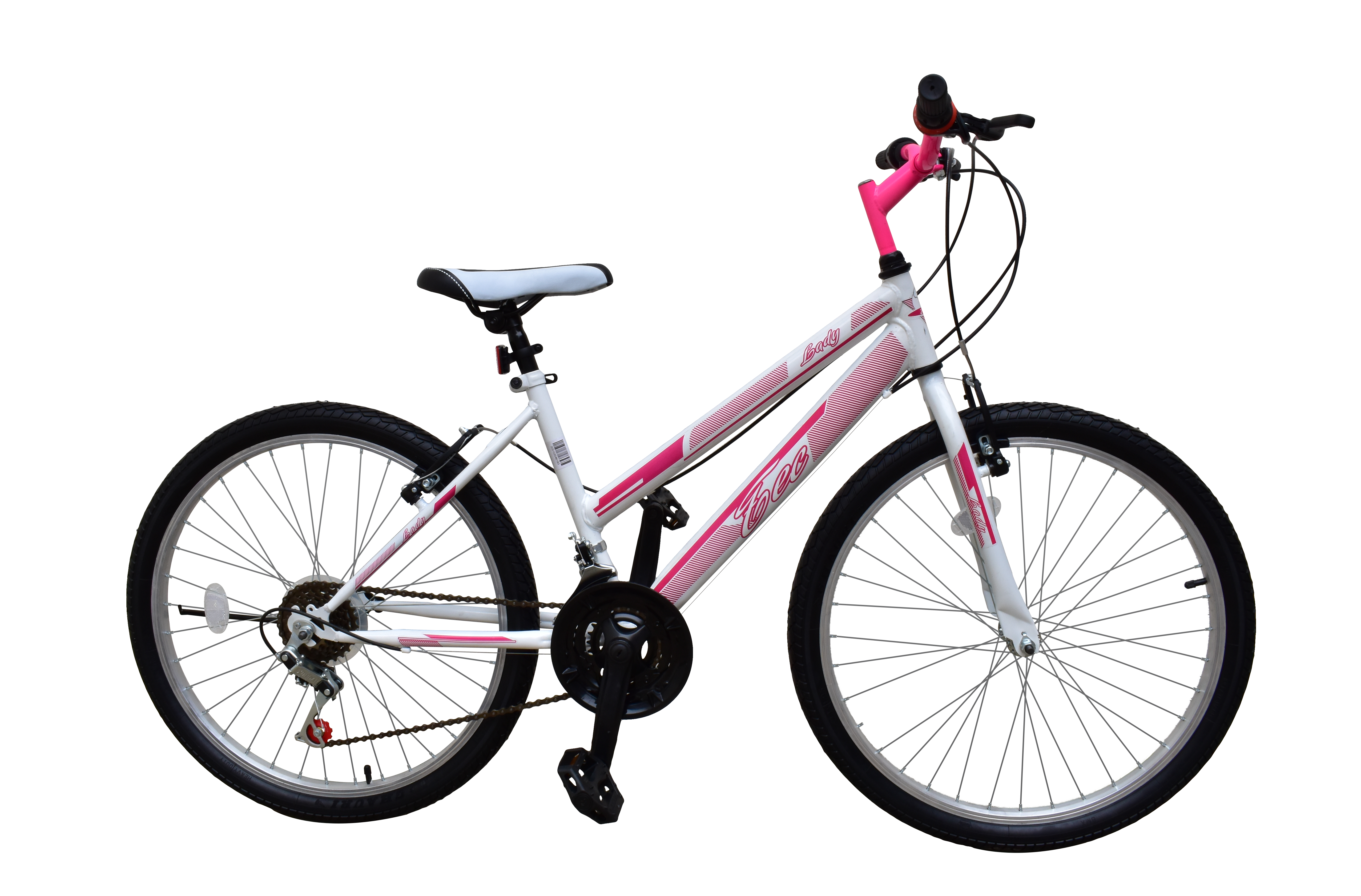 Bicicleta MTB Copii TEC Lady culoare alb/albastru roata 24" Otel [0]
