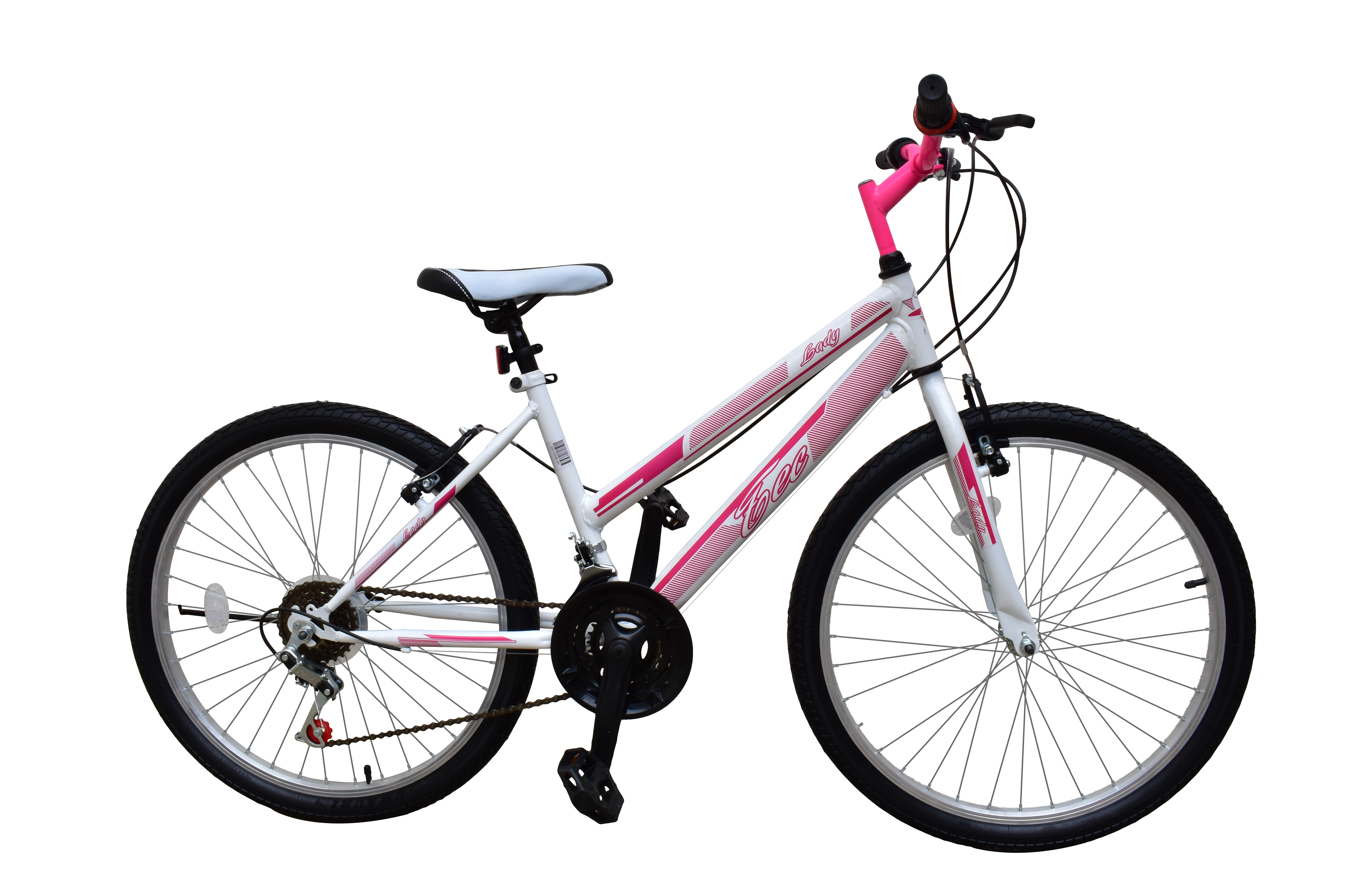 Departure Overwhelming Eloquent Bicicleta MTB Copii TEC Lady culoare alb/roz roata 24" Otel