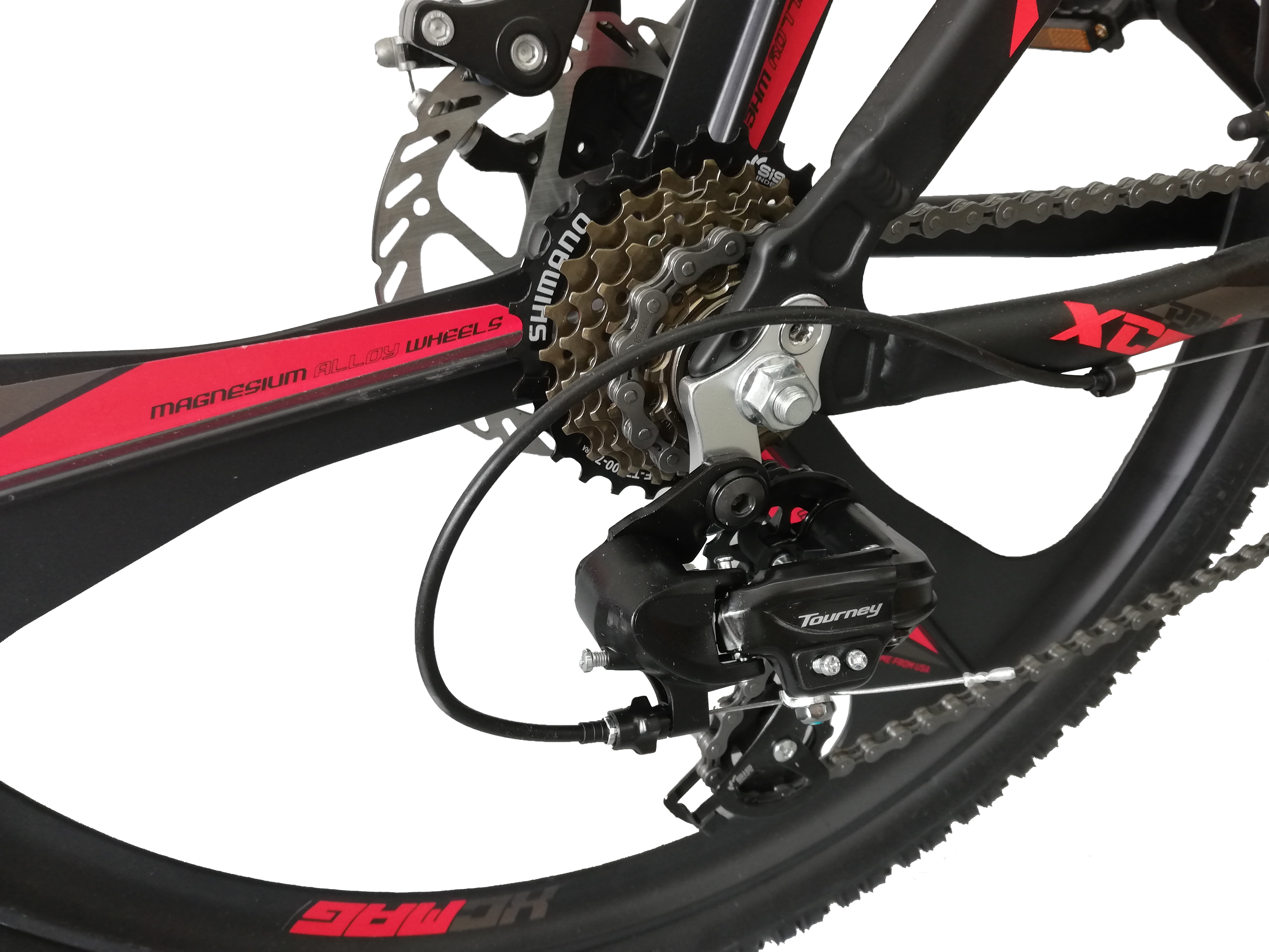 Bicicleta MTB Umit Accrue 2D , Cadru 18" , 21 Viteze , Culoare Negru/Rosu Roata 26" [3]