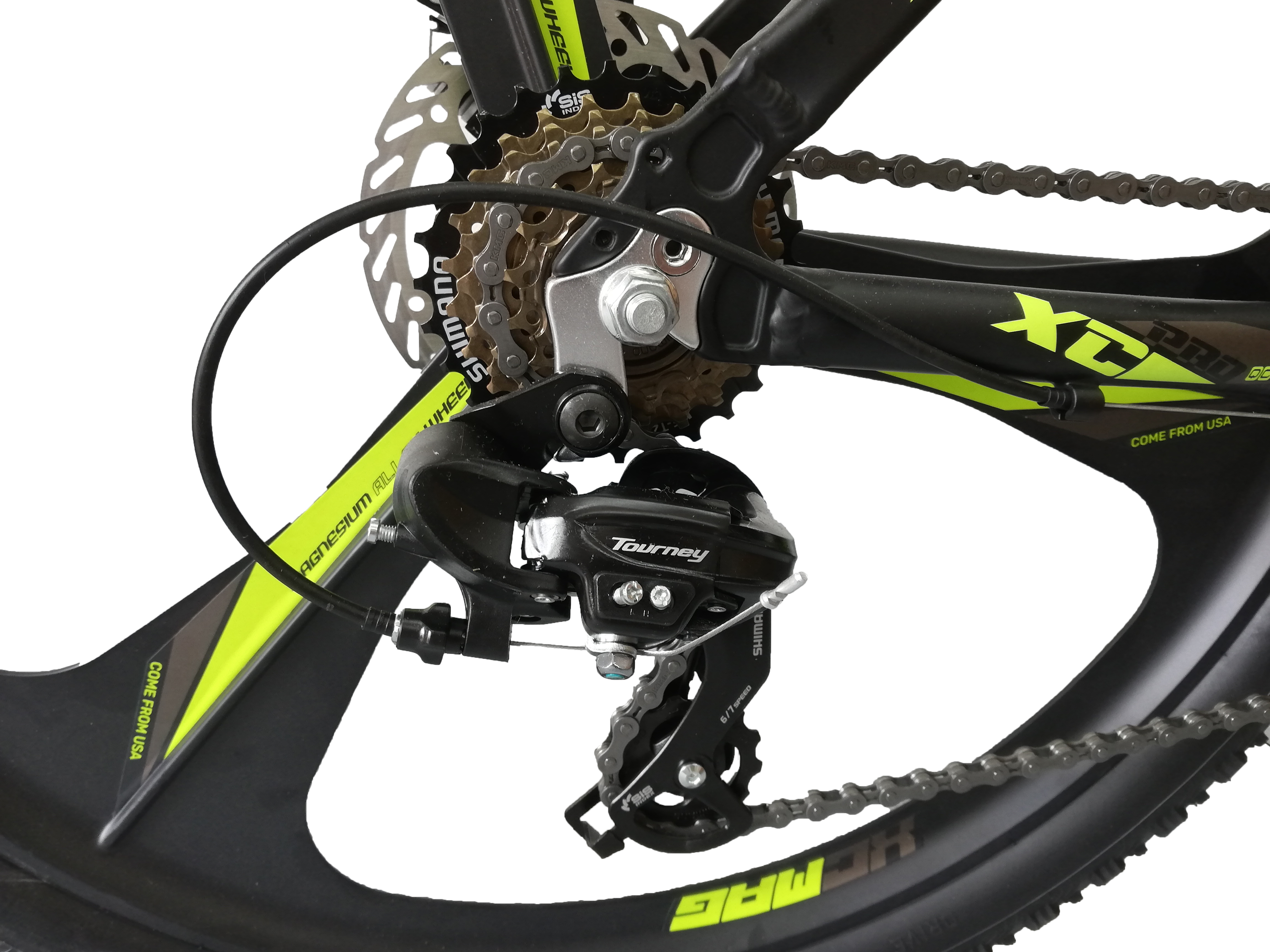 Bicicleta MTB Umit Accrue 2D , Cadru 18" , 21 Viteze , Culoare Negru/Galben Roata 26" [3]