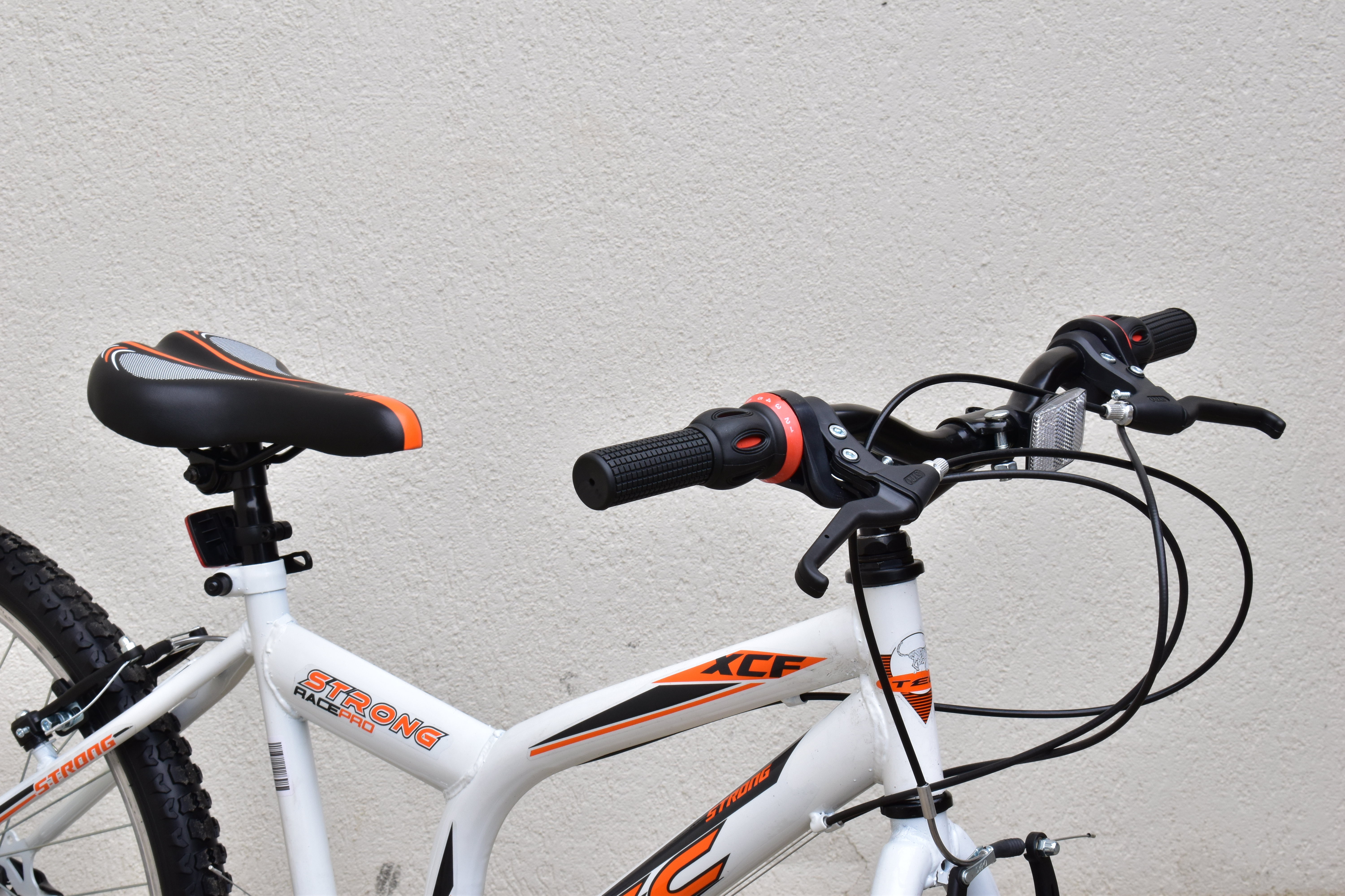 Bicicleta MTB TEC Strong , culoare Alb/Portocaliu, roata 24", Otel [3]