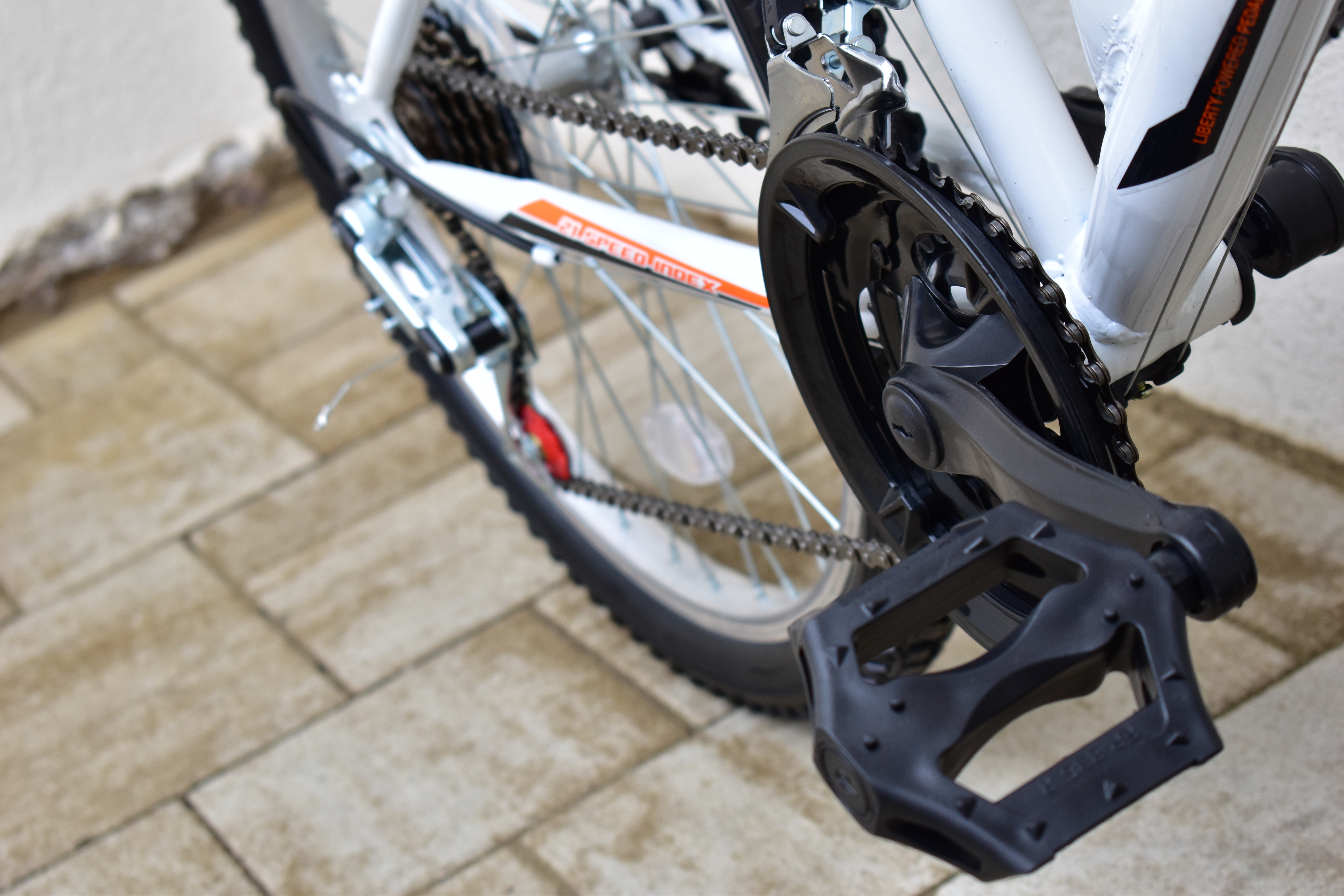 Bicicleta MTB TEC Strong , culoare Alb/Portocaliu, roata 24", Otel [5]