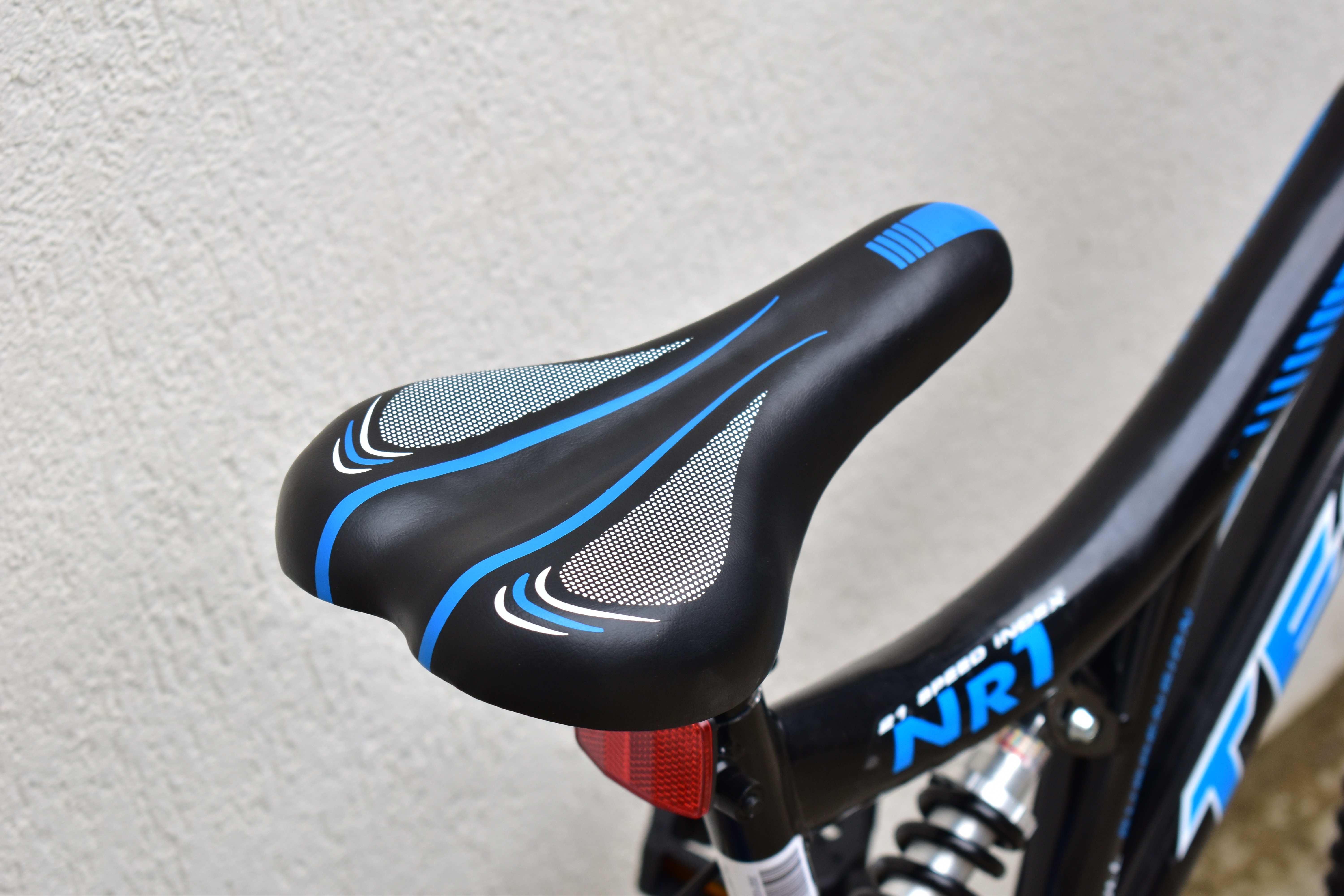 Bicicleta MTB Tec Master full suspensie, roata 26", culoare Alb/Albastru [2]