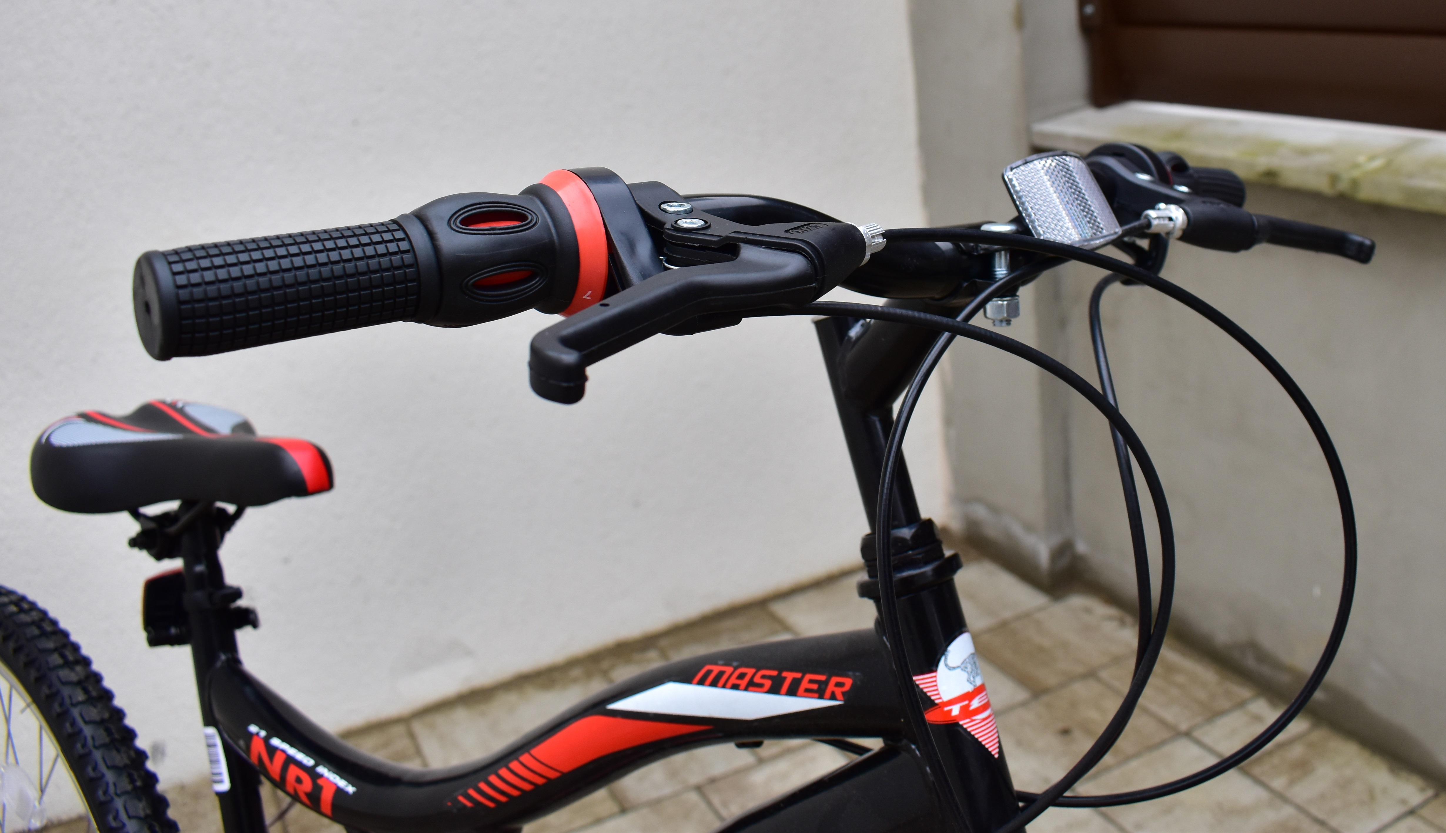 Bicicleta MTB Tec Master full suspensie, roata 26", culoare Negru/Rosu [2]