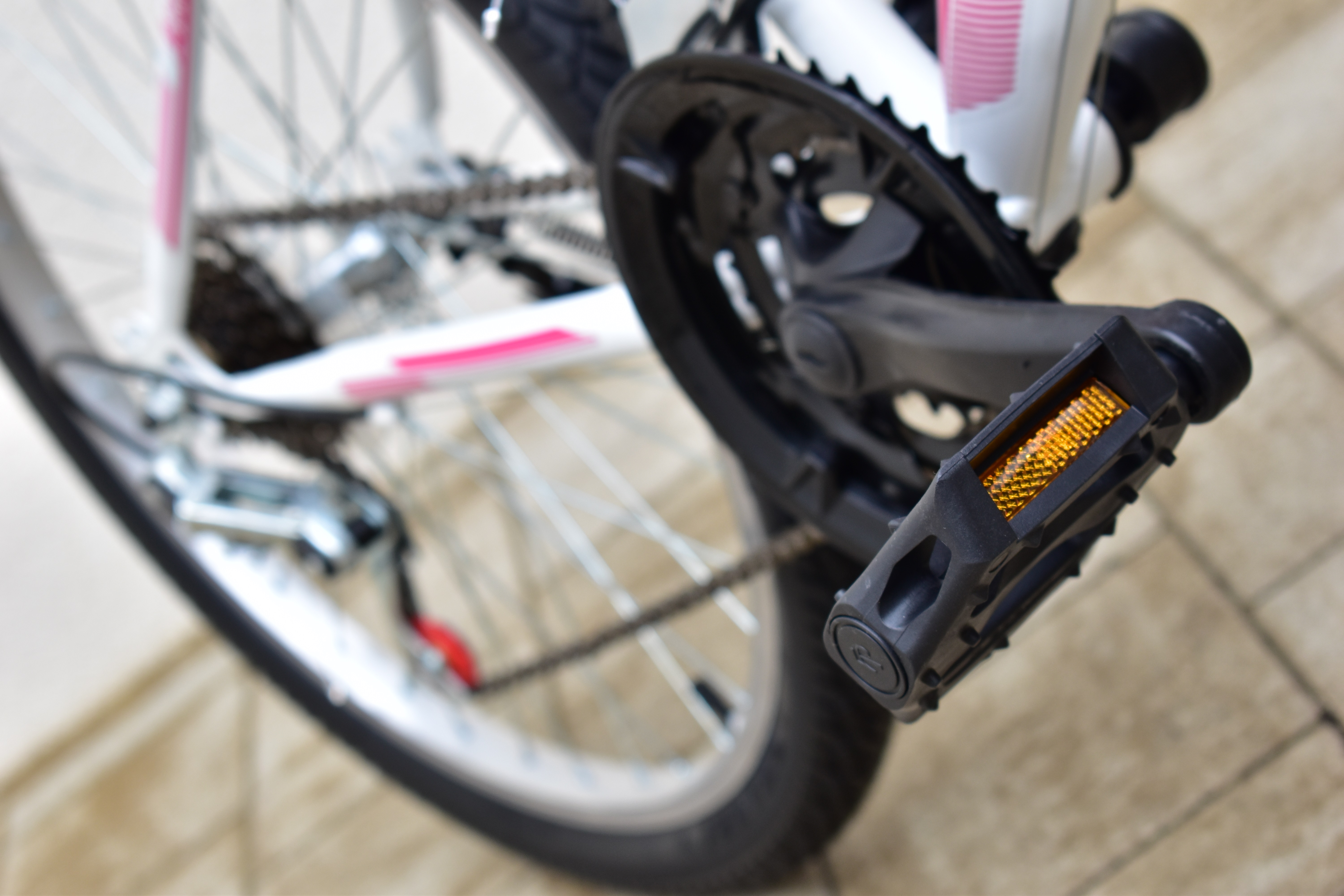 Bicicleta MTB Copii TEC Lady culoare alb/roz roata 24" Otel [4]