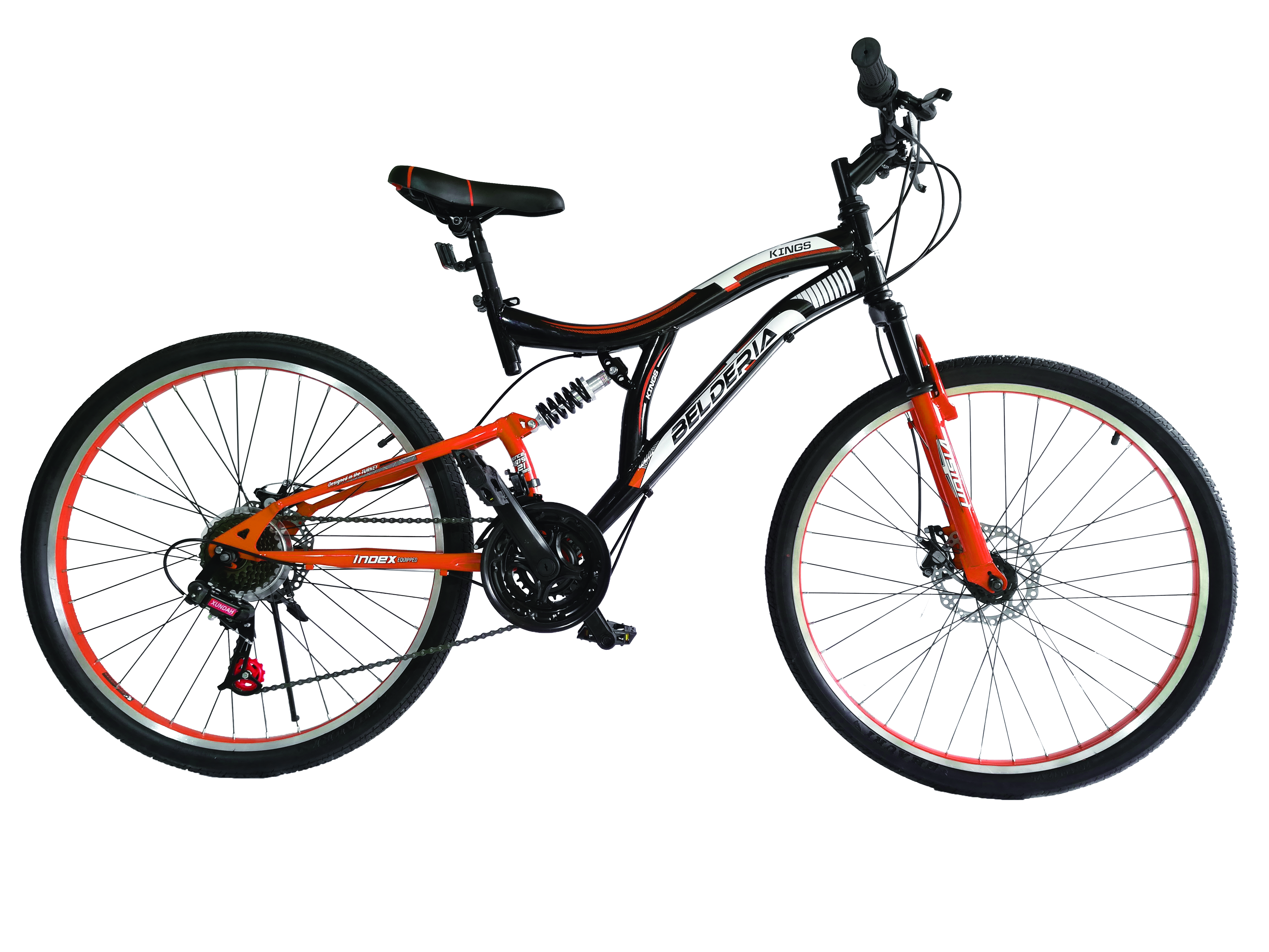Bicicleta MTB Full Suspensie Vision Kings 2D Culoare Negru/Alb Roata 26" Otel [1]