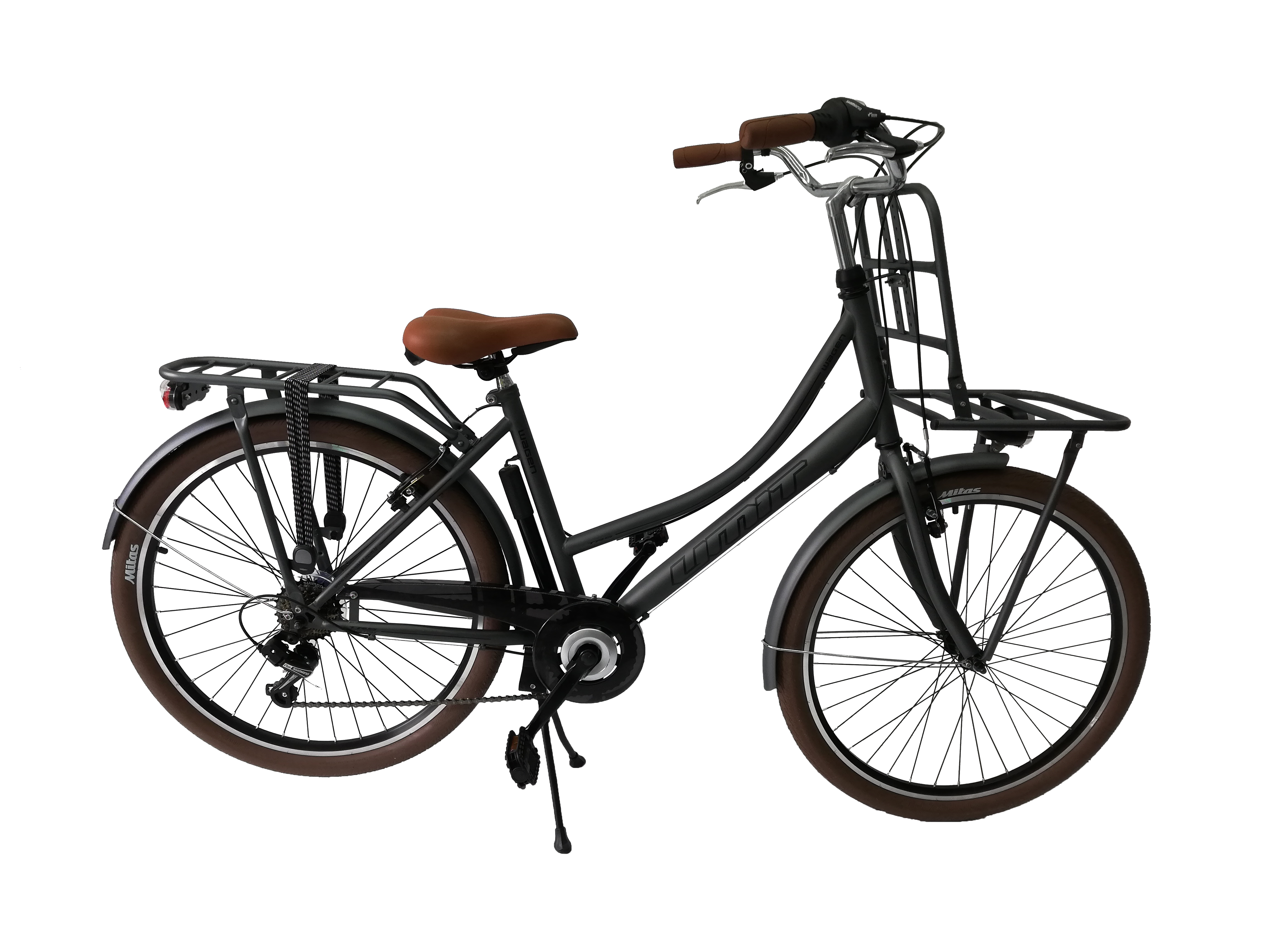 Bicicleta City Umit Wagen Lady, Culoare Gri, Roata 26" Otel [1]